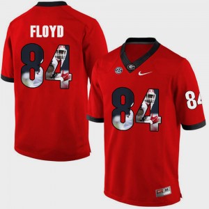 Men Pictorial Fashion UGA #84 Leonard Floyd college Jersey - Red