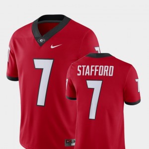 Men Georgia #7 Player Alumni Football Game Matthew Stafford college Jersey - Red