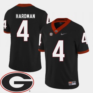 Men's 2018 SEC Patch #4 Football Georgia Mecole Hardman college Jersey - Black