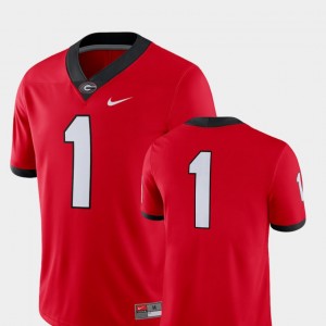 Men #1 UGA Bulldogs 2018 Game Football college Jersey - Red