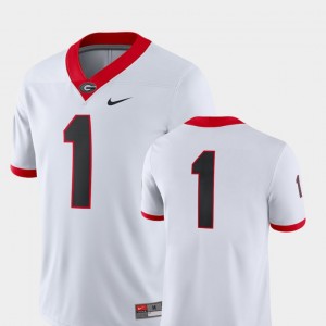 Men Football 2018 Game GA Bulldogs #1 college Jersey - White